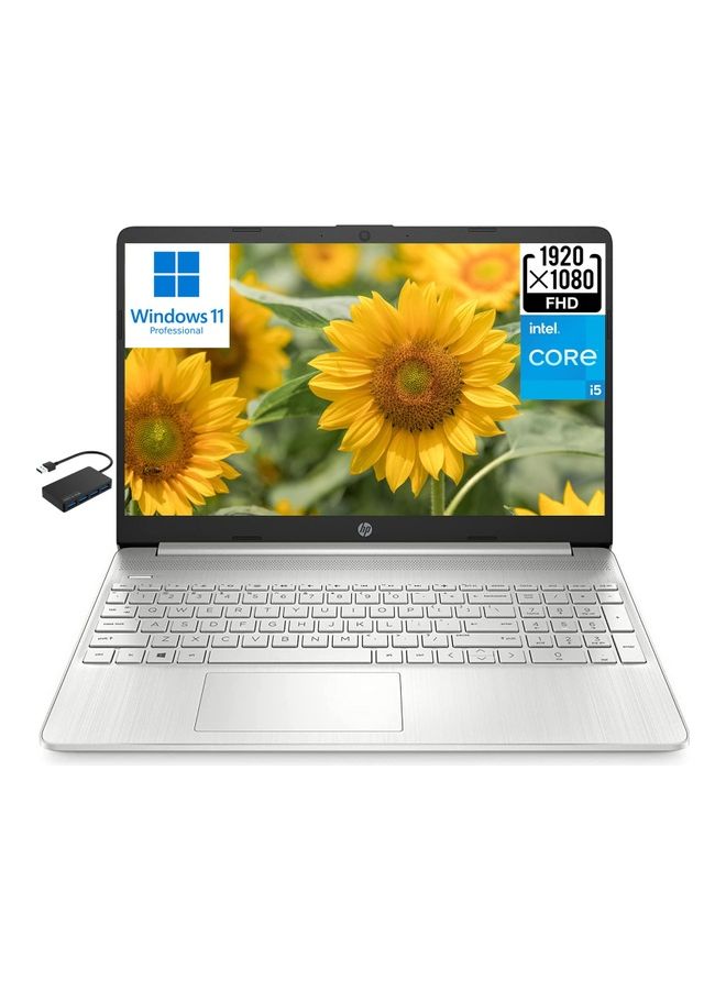 HP (Upgraded Version) 15-dy2795wm Laptop With 15.6-Inch FHD Display, Core i5-1135G7 Processor/16GB RAM/512GB SSD/Intel Iris Xe Graphics/Windows 11 / English/Arabic Silver - Image 1