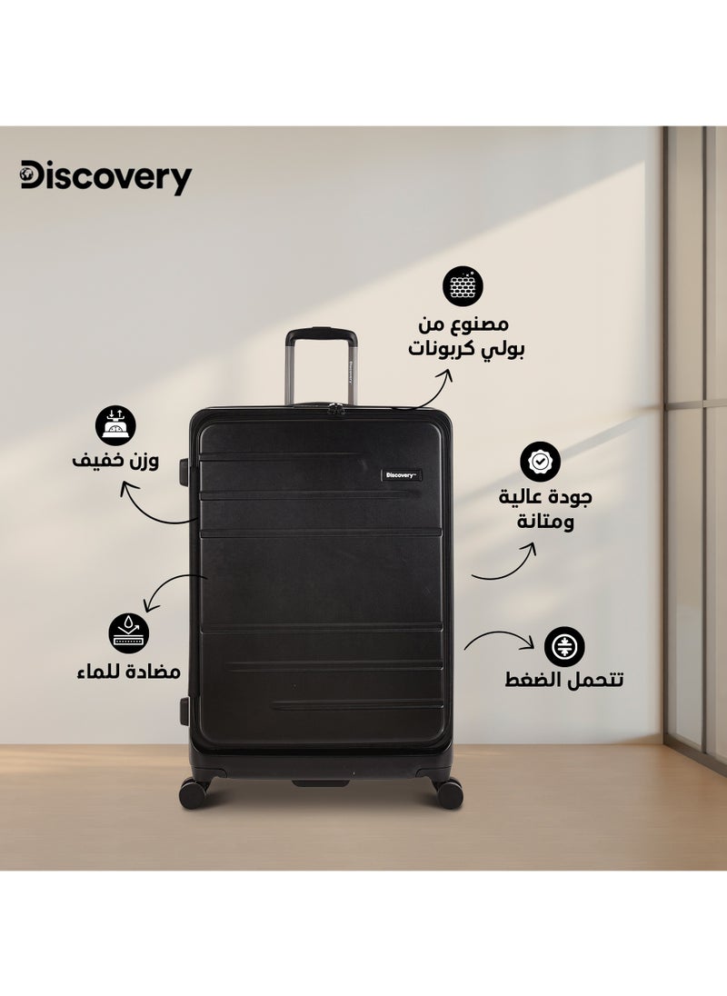 Discovery Adventures - Crossroad 3-piece luggage set from Discovery, made of aluminum and polycarbonate, with wheels and multiple sizes - Image 1