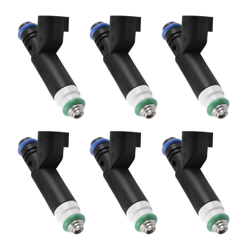 Gledewen 30 V6 Fuel Injector Set 6Pcs 3 Holes Compatible with 20012008 Ford Ranger Mazda B3000 30L Engine Replace FJ463 4G1428 - Image 2