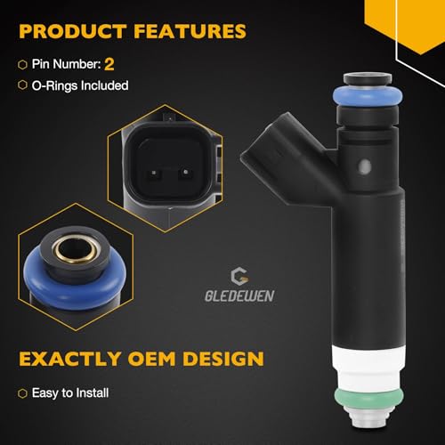Gledewen 30 V6 Fuel Injector Set 6Pcs 3 Holes Compatible with 20012008 Ford Ranger Mazda B3000 30L Engine Replace FJ463 4G1428 - Image 3