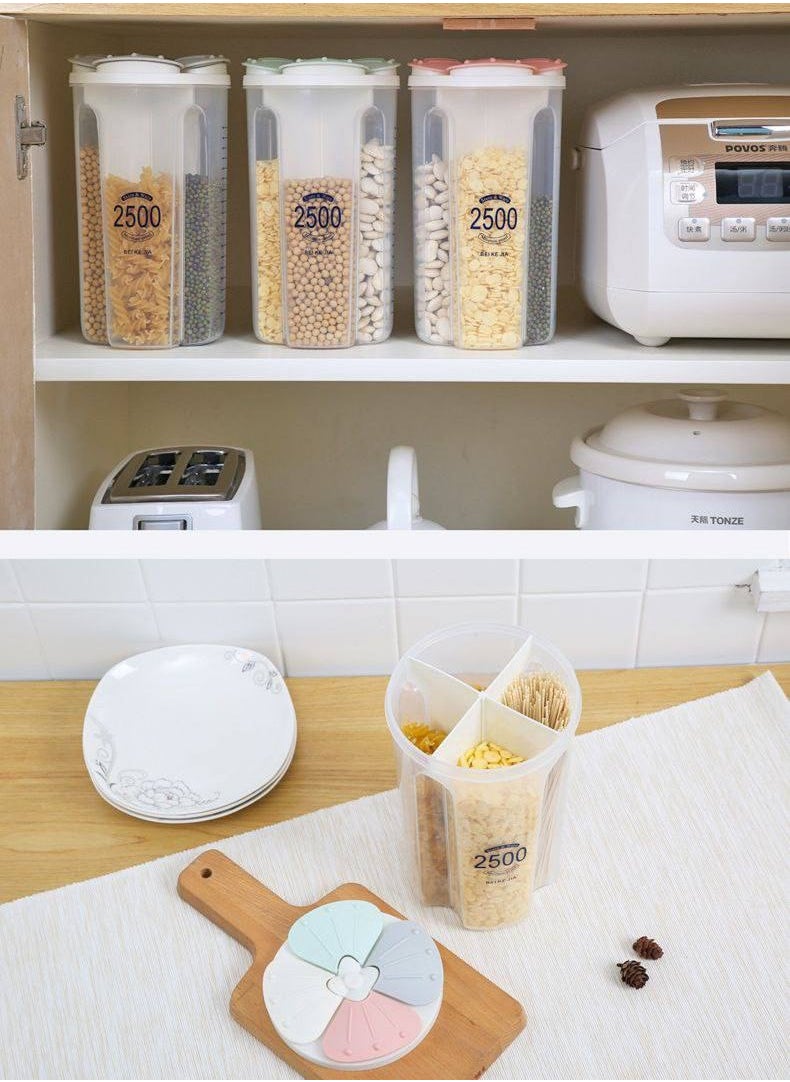 Generic - 2500 ml divided legume container, you can use it to measure because its graduation is very precise and accurate TR - Image 1