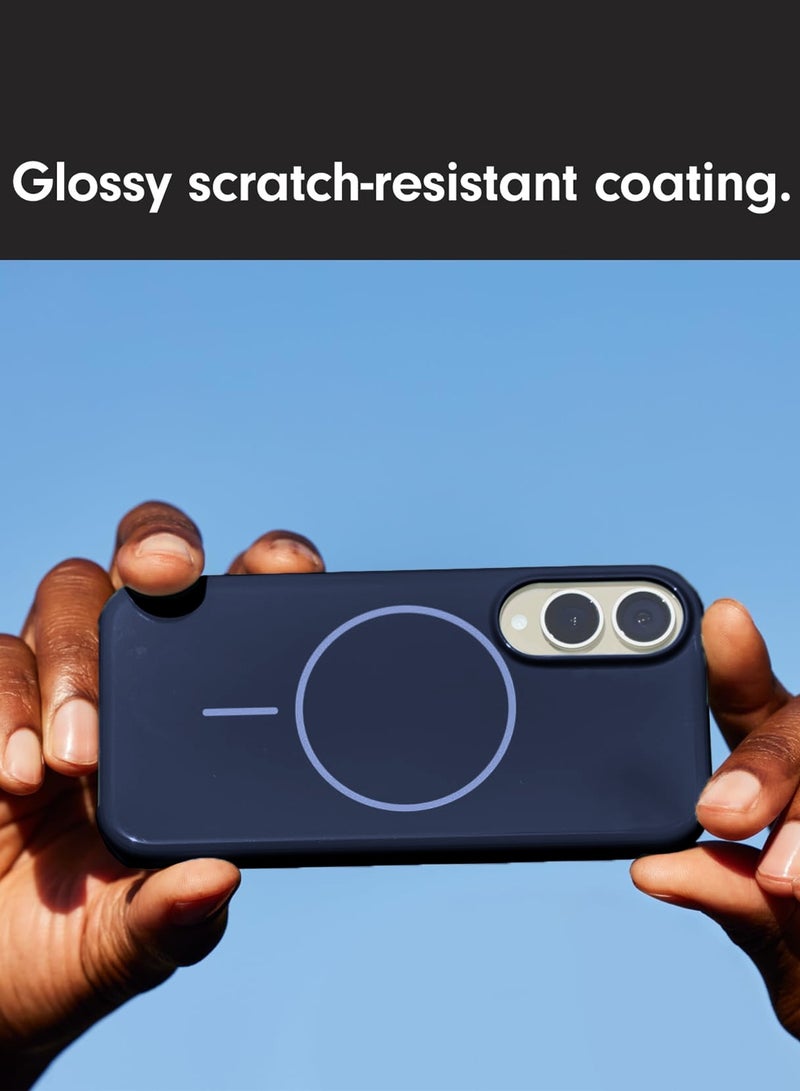 دبليو تيك غطاء حماية لجهاز سامسونج جالكسي S25 إيدج 5G 2025 رفيع جداً، غلاف صلب مصمم بشكل ضيق مع حواف مرتفعة لحماية الزوايا (MCMPMN) - لون أزرق داكن - Image 3