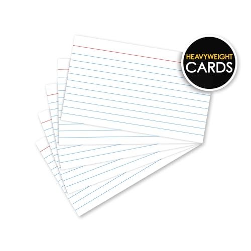 iScholar Index Cards, White, Ruled, 3 x 5 Inches, 100 Card Pack (03501) - Image 2