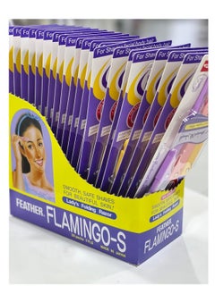 FLAMINGO Feather Flamingo - S Lady's Folding Razor 20 packs / box  - Image 3