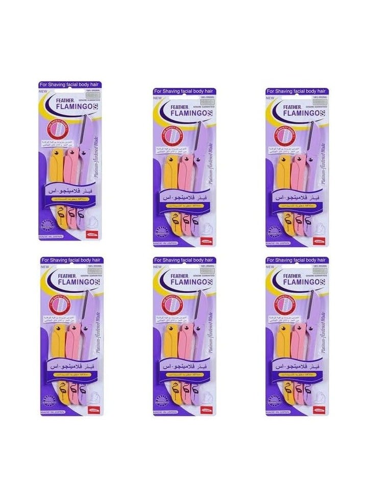 Feather Flamingo - S Lady's Folding Razor 20 packs / box
