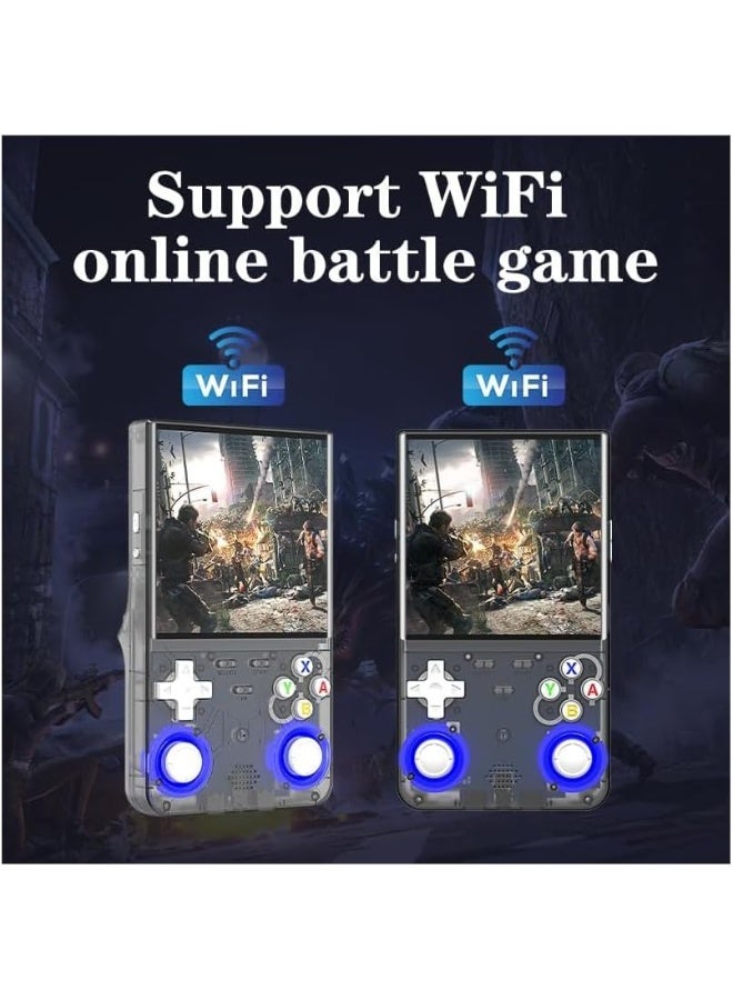 TIGER R36 Ultra Retro Handheld Game Console with 64GB Built-in Storage, 20,000+ Games, 3000mAh Rechargeable Battery, Supports 20+ Simulators, Linux System, 4.0-Inch IPS Screen, Portable Pocket Arcade Gaming Device (Transparent Black) – Perfect for Travel and Retro Gaming Fans - Image 4