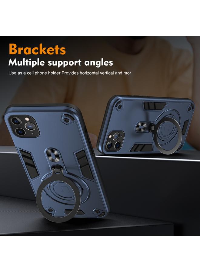 Zaboon Case For iPhone 11 Pro Max Metal Ring 360 Degree Rotating Holder PC Hybrid TPU Phone Case - Image 3