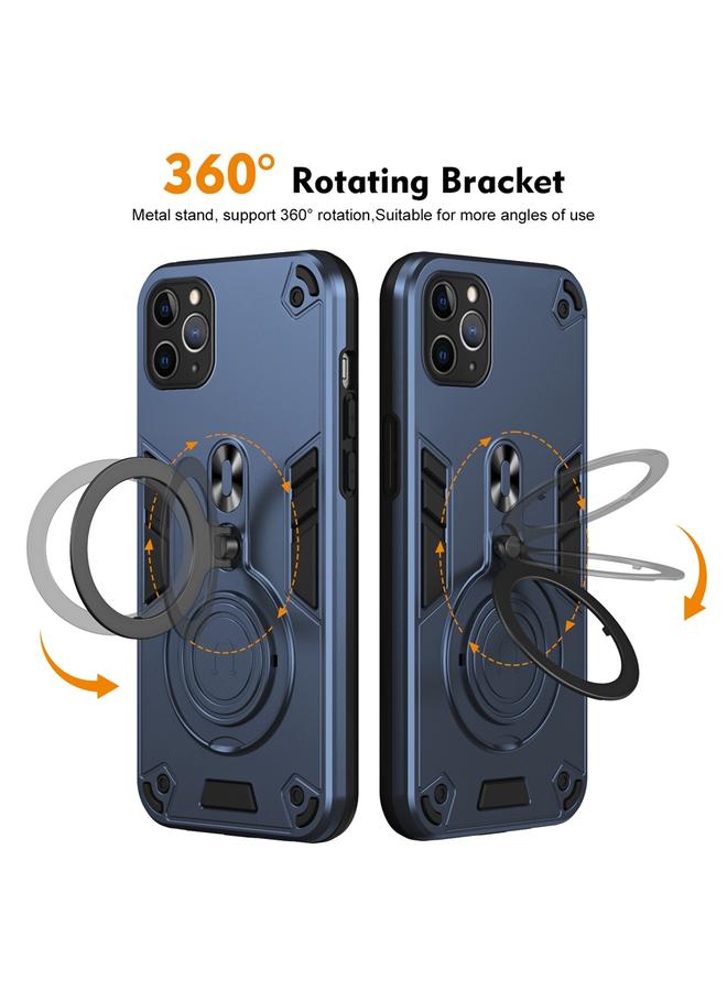 Zaboon Case For iPhone 11 Pro Max Metal Ring 360 Degree Rotating Holder PC Hybrid TPU Phone Case - Image 2