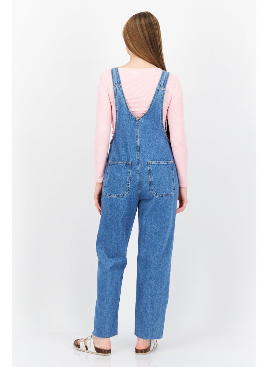 Women Sleeveless Washed Denim Jumpsuit, Blue - pzsku/Z4058623DA0A1F781C9C7Z/45/_/1739715316/5394f133-9a8f-4ce9-96f4-53dd3bd3840f