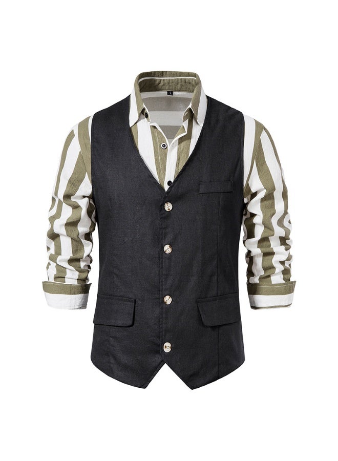 Shougu New Fashionable Casual Men's Suit Vest  - Image 1