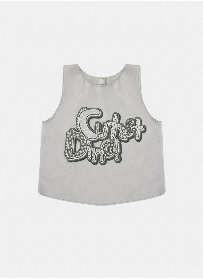 Junior Baby Boys Printed Shirt Bib  - Image 1