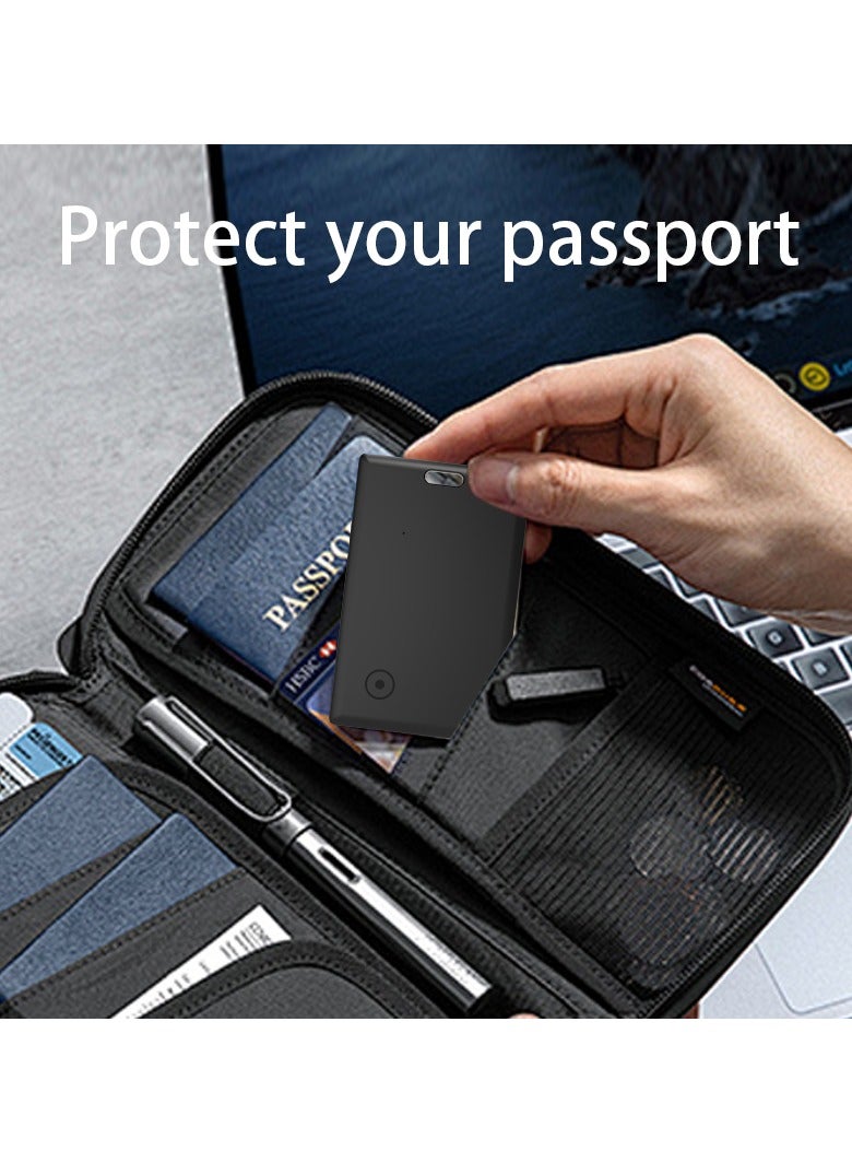 DIDseth Wallet Tracker Card, Work with Apple Find My(iOS Only),Key Finder, Item Locator for Bags, Wallets, Passports, Luggage(Black 1 Pack) - Image 5