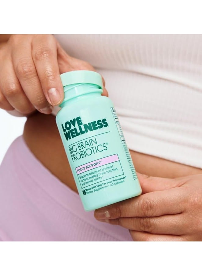 Love Wellness Big Brain Probiotics Memory Focus and Mood Support 30 Capsules - Image 5