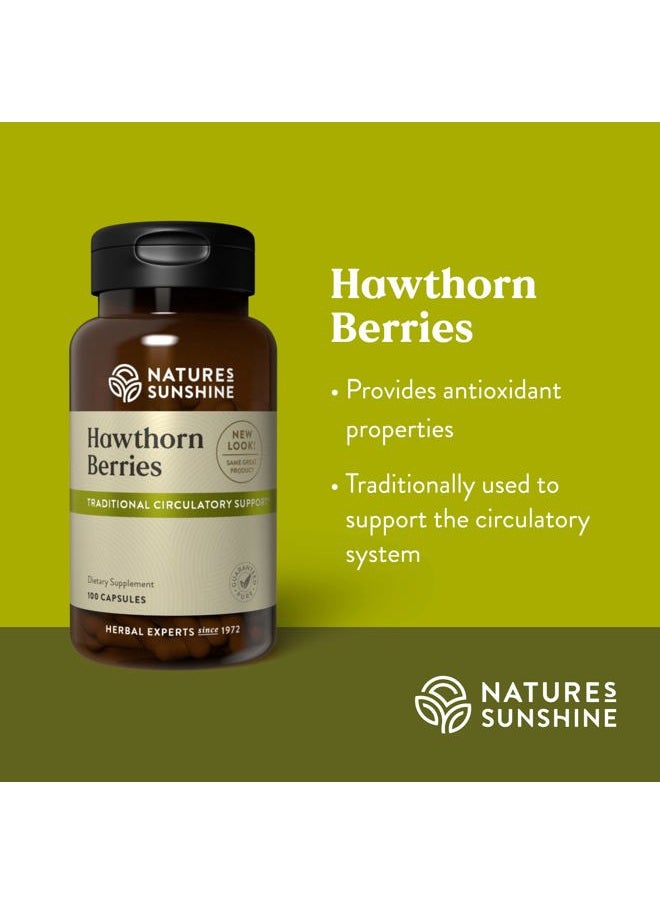 NATURE'S SUNSHINE Hawthorn Berries, 100 Capsules | Helps Enhance Heart Muscle Function and Provides Circulatory System Support  - Image 4