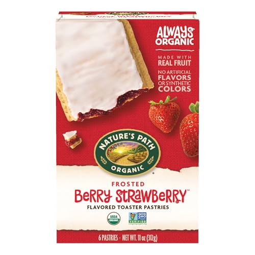 Nature's Path Organic Frosted Berry Strawberry Toaster Pastries, 11 oz (Pack of 1), Non-GMO - Image 1