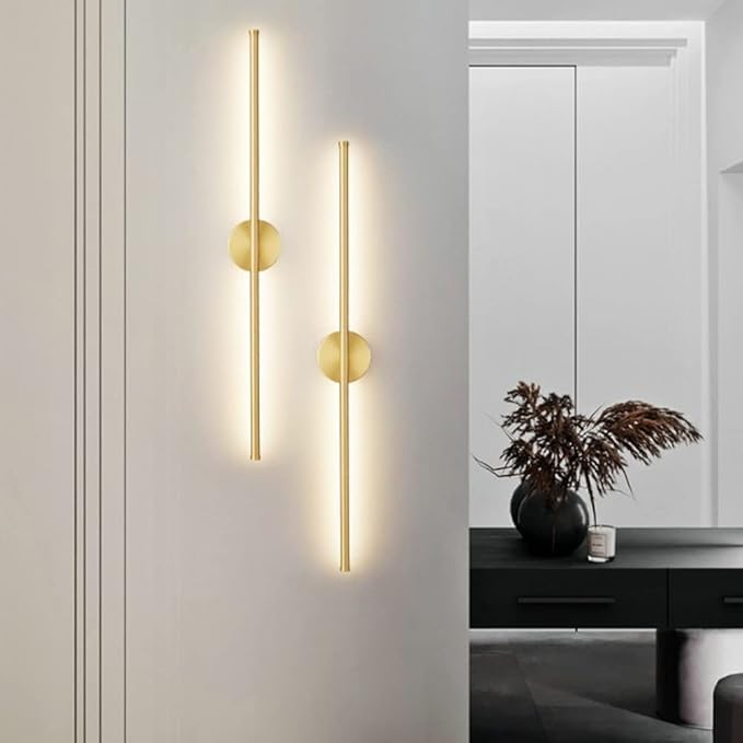 Decor Chronicle 600 mm Modern LED Indoor Wall Light with3 Light Modes 270050003000K Linear Metal Wall Sconces Wall Sconce for Living Room Bedroom Golden - Image 4