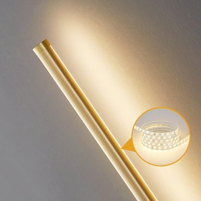 Decor Chronicle 600 mm Modern LED Indoor Wall Light with3 Light Modes 270050003000K Linear Metal Wall Sconces Wall Sconce for Living Room Bedroom Golden - Image 5