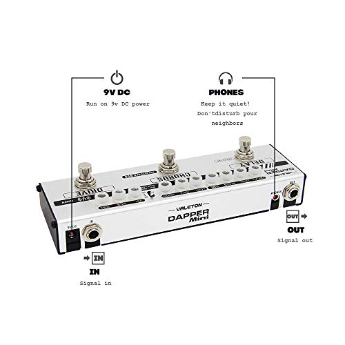 Valeton Dapper Mini Stage Session Gigging Gear Overdrive Distortion Chorus Delay Guitar Multi-Effects Pedal - Image 3