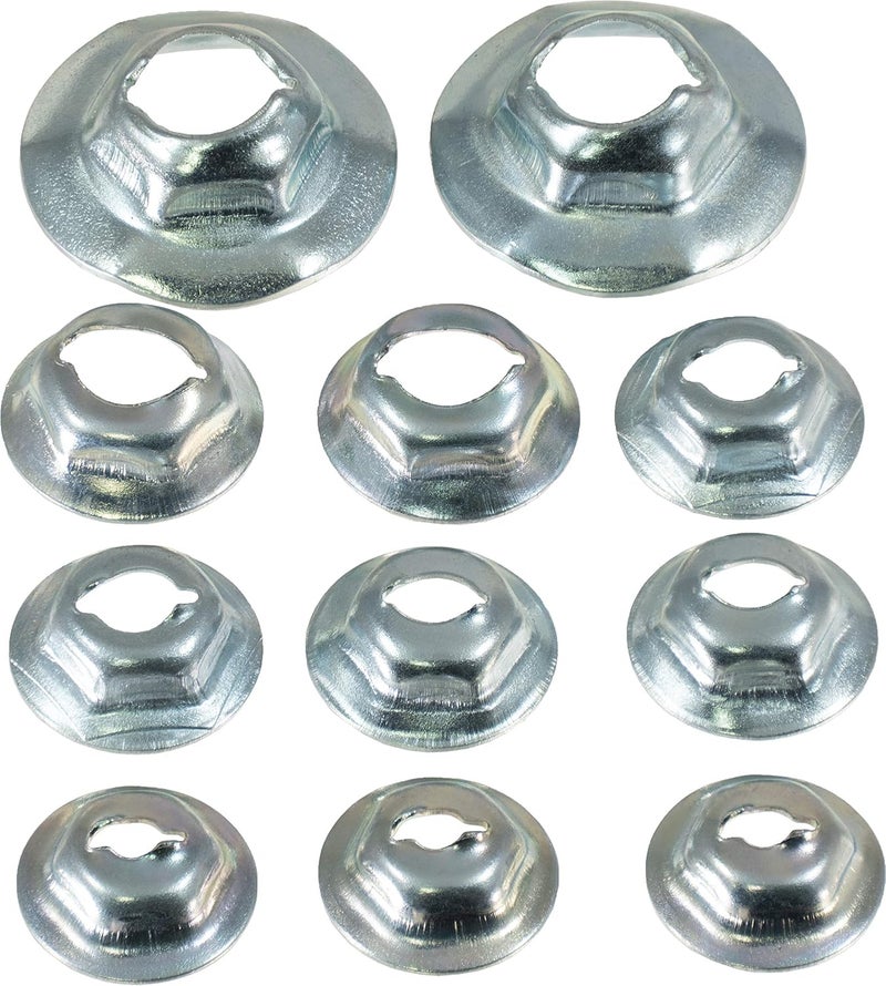 APDTY 56495 Thread Cutting Nut Assortment - Universal 1/8, 3/16, 1/4, 5/32, 5/16 - Image 2