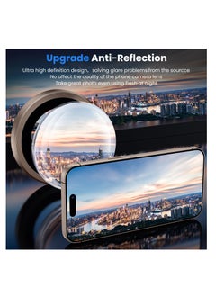 Aookay For iPhone 16 Pro / iPhone 16 Pro Max Camera Lens Protector, [Keep Original Shooting] Shatterproof 9H Ultra HD Tempered Metal Glass Camera Screen Protector Cover Film Accessories (Titanium Gold)  - Image 2