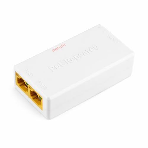 PARUHT POE Repeater 10/100Mbps 1 to 2 POE Extender Networking Device, Supports 2 Cameras up to 100M, External Power not Required, POERE - Image 4