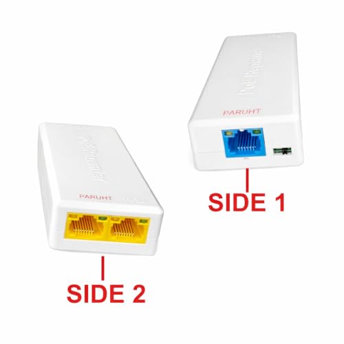 PARUHT POE Repeater 10/100Mbps 1 to 2 POE Extender Networking Device, Supports 2 Cameras up to 100M, External Power not Required, POERE - Image 2