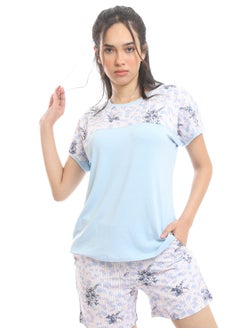REDCOTTON Short Sleeves Shirt & Shorts Classic Pajama Set  - Image 1