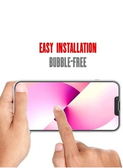 Houmt 2 Pack iPhone 14 Screen Protector 6.1 Inch with Easy Installation Bubble Free HD Clear Scratch Resistant Anti-Fingerprint Tempered Glass Film Full Screen Coverage  - Image 4