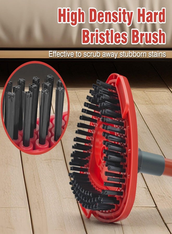 NEWE Scrubber Mop Head, 2 Pcs Scrub Brush Attachments for O-Cedar EasyWring 2 Tank System, Triangle Spin Mop Hard Bristles Cleaning Brush Replacement Accessories for Bathroom Kitchen Pool Tile Floor - Image 5