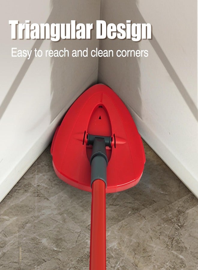 NEWE Scrubber Mop Head, 2 Pcs Scrub Brush Attachments for O-Cedar EasyWring 2 Tank System, Triangle Spin Mop Hard Bristles Cleaning Brush Replacement Accessories for Bathroom Kitchen Pool Tile Floor - Image 3