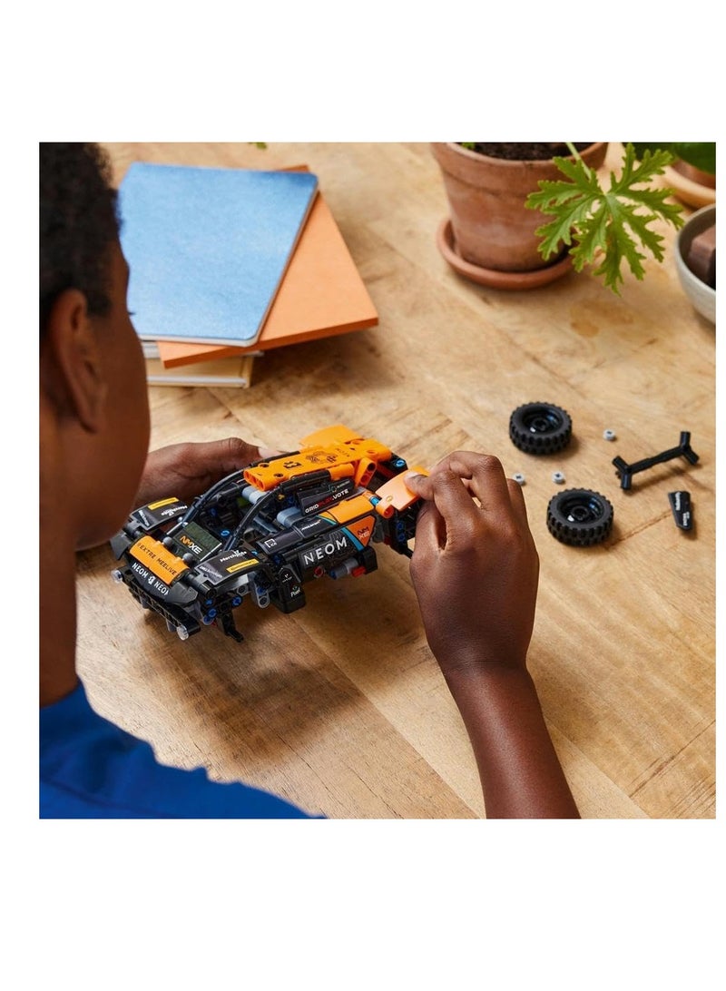 Technic NEOM McLaren Extreme E Race Car Toy For Kids, Boys & Girls Aged 7+ Years Old who Love Model Cars, Off-Road Pull-Back Racing Vehicle Set, Birthday Gift Idea 42166