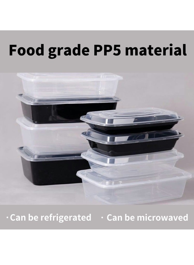 Food grade PP5 material，Can be refrigerated·Can be microwaved，No leakage，Resistant to crushing Make sure your food arrives safely，Specification: 750ml  - Image 1