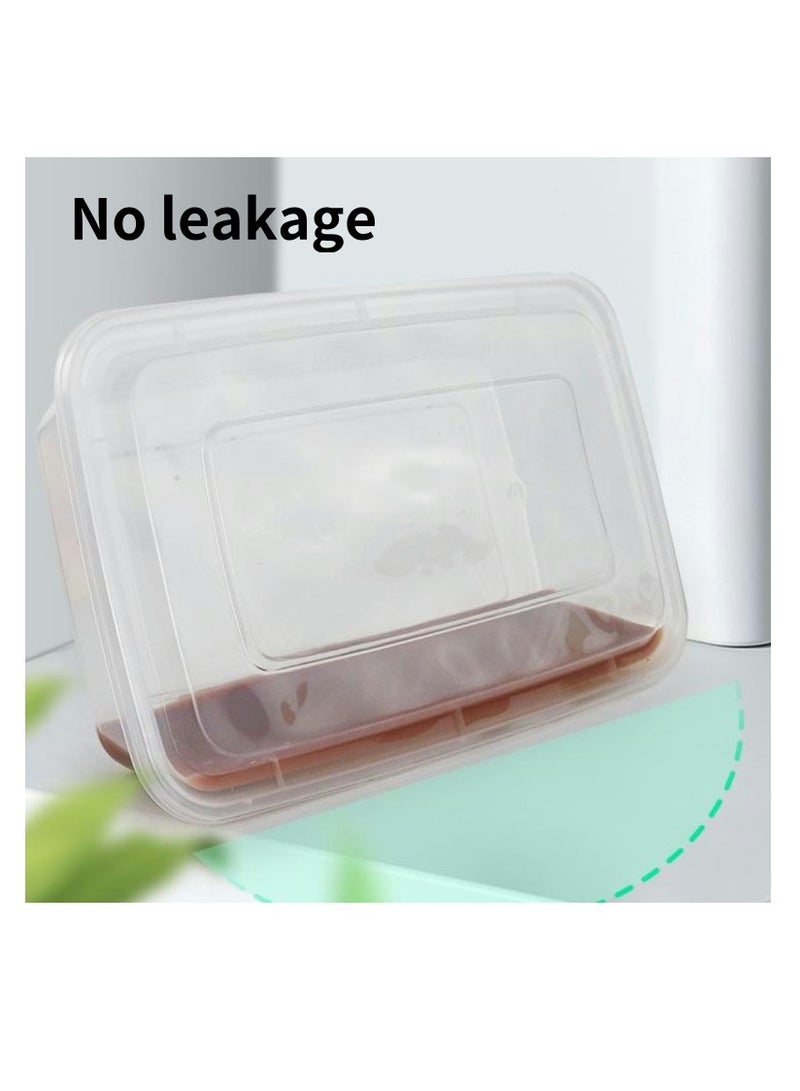 Food grade PP5 material，Can be refrigerated·Can be microwaved，No leakage，Resistant to crushing Make sure your food arrives safely，Specification: 750ml  - Image 2