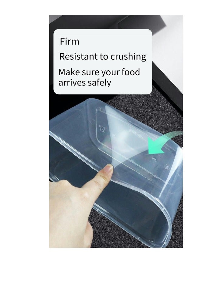 Food grade PP5 material，Can be refrigerated·Can be microwaved，No leakage，Resistant to crushing Make sure your food arrives safely，Specification: 750ml  - Image 3