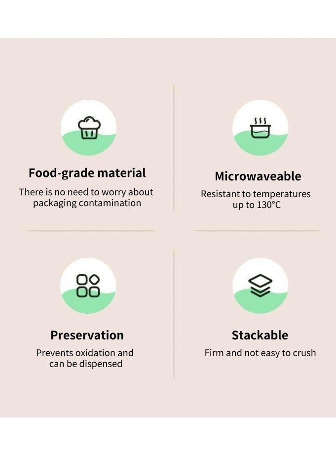 Food grade PP5 material，Can be refrigerated·Can be microwaved，No leakage，Resistant to crushing Make sure your food arrives safely，Specification: 750ml  - Image 4
