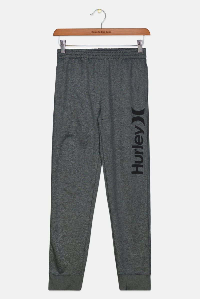 Hurley Kids Boy Regular Fit Heather Jogger Pants, Grey - Image 1