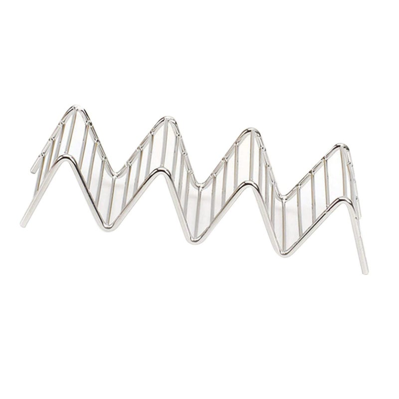 Stainless Steel Taco Holder Stand With 3 4 Grids Perfect For Hot Dogs - Image 4