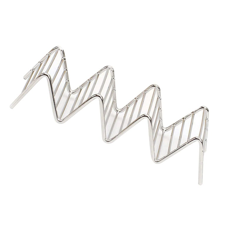Stainless Steel Taco Holder Stand With 3 4 Grids Perfect For Hot Dogs - Image 2