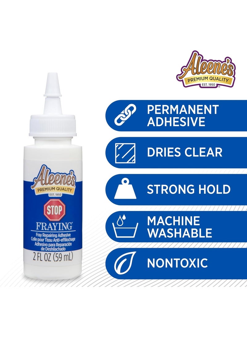 Aleene's Stop Fraying Fray Repairing Adhesive, Seam Sealing Glue for Frayed Edges on Fabric, 2 fl oz - Image 5