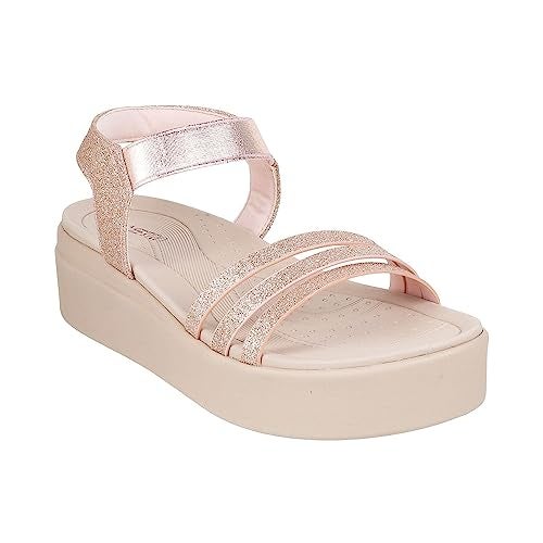 Metro Women Rose Gold Wedge Heel Fashion Sandal UK/8 EU/41 (34-110) - Image 2