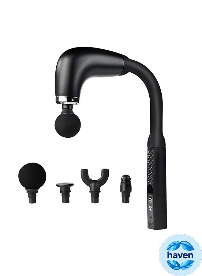 HAVEN Massage Gun， Percussion Deep Tissues Muscle Massager Gun With 9 Speeds For Pain Relief Deep Tissue Body Massage Hammer For Neck Shoulder Leg Reach Every Muscle with Ease - Image 1