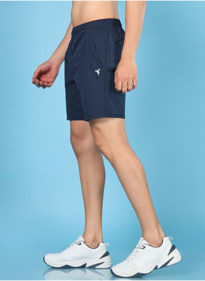 Technosport Solid 2-Way Stretch Shorts  - Image 1