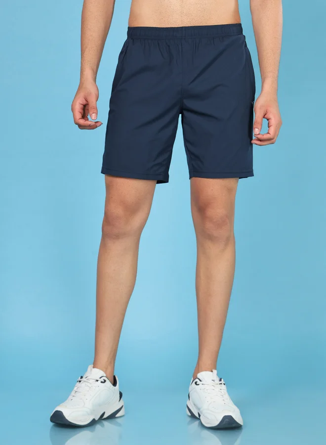 Technosport Solid 2-Way Stretch Shorts