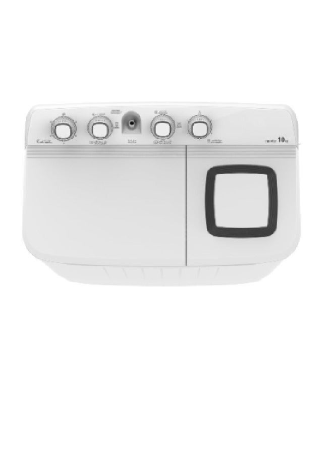 Twin Tub Washing Machine - Top Loading - 10 Kg - White - WM-10K  - Image 2