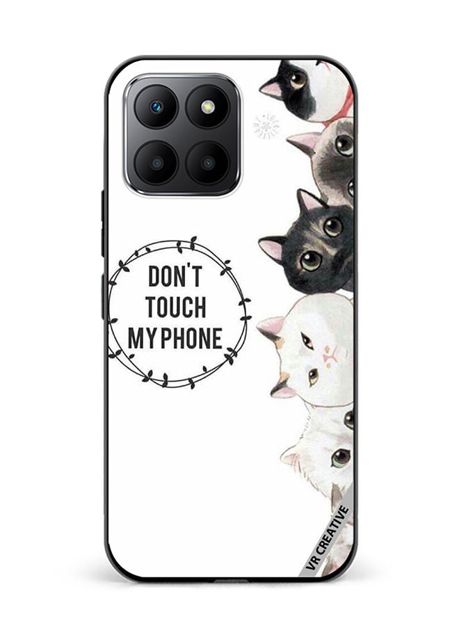 VR CREATIVE Protective Case Cover For Honor 70 Lite Cats Don't Touch My Phone Design Multicolour - Image 1
