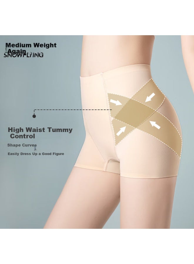 Snowflying Anti-exposure Safety Shorts For Women, Summer Tummy Control And Lifting Underwear, Breathable Antibacterial Ice Silk Seamless Leggings, 2 Pairs - Image 5