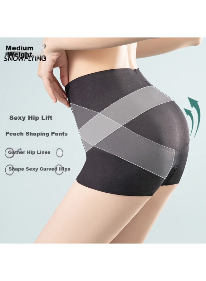 Snowflying Anti-exposure Safety Shorts For Women, Summer Tummy Control And Lifting Underwear, Breathable Antibacterial Ice Silk Seamless Leggings, 2 Pairs - Image 3