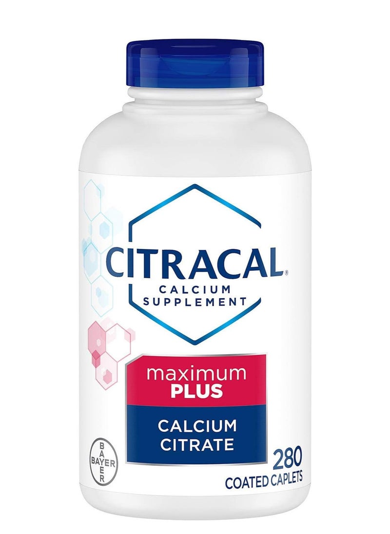 CITRACAL - Maximum Plus, Highly Soluble, Easily Digested, 630 mg Calcium Citrate with 500 IU, 280 Count - Image 1