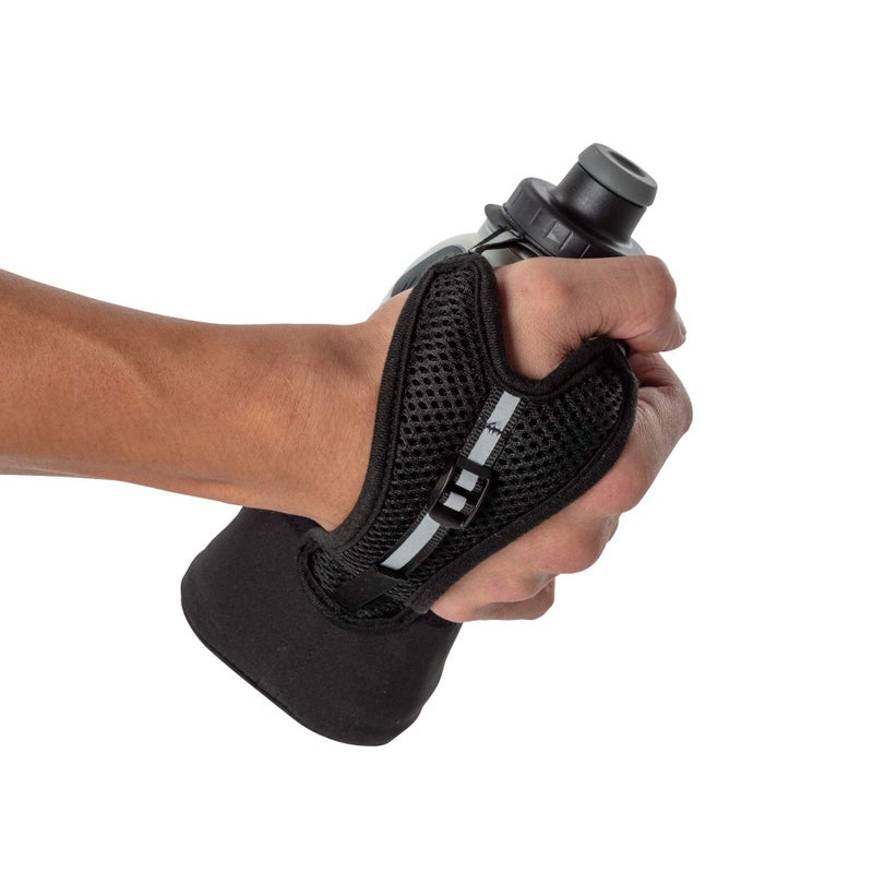 NATHAN Nathan Running Handheld Water Bottle Adjustable No-Grip. Quick Squeeze Lite Hand Strap. 12oz / 18oz / Insulated. Reflective Hydration Water Bottle.  - Image 3