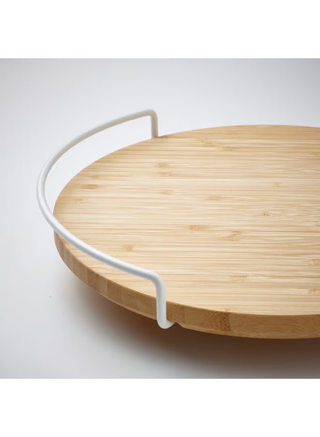 Revolving tray, bamboo organizer, 28 cm - Image 2